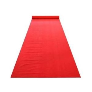 Red Event Runner Carpet – 4 ft × 12 ft