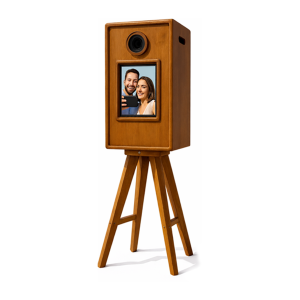 Vintage Photo Booth – Retro Wooden Selfie Station